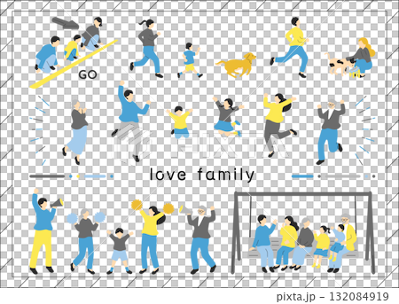 家族 イラスト素材集 家族 イラスト素材集 132084919