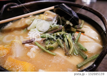 寒い日に食べたくなる美味しいほうとう 寒い日に食べたくなる美味しいほうとう 132085139