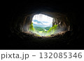 Exit from the cave 132085346