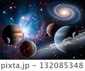 Beautiful space landscape 132085348