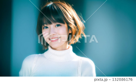 笑顔の美しい女性 笑顔の美しい女性 132086176