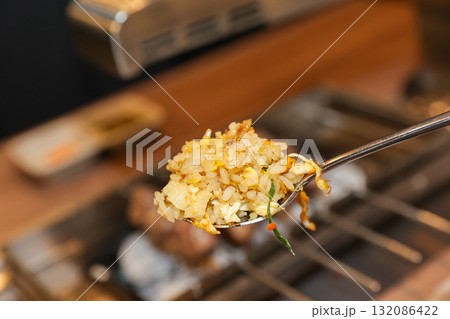 Chinese style food. Egg fried rice Chinese style food. Egg fried rice 132086422