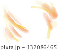 オレンジと黄色の曲線の滲む背景イラスト 132086465