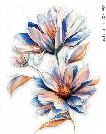 expressive fresh daisy flower 132086994