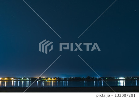 夜明け前のメコン川と星空の風景 /  Mekong River, Thailand & Laos 夜明け前のメコン川と星空の風景 /  Mekong River, Thailand & Laos 132087281