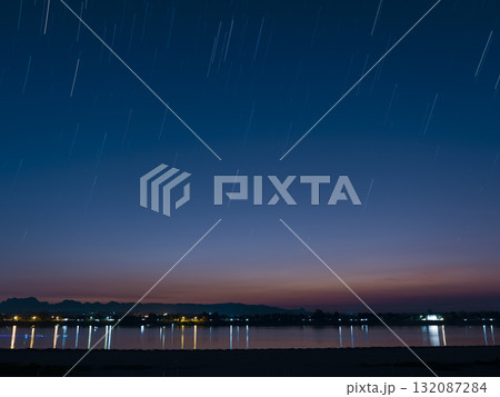 暁時のメコン川コンポジット星景 / Mekong River, Thailand & Laos 132087284