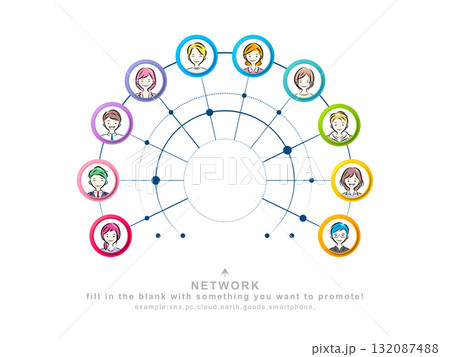 何かとネットワークで繋がる人々 132087488