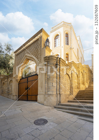 typical wooden gate in the old center of Baku, Azerbaijan typical wooden gate in the old center of Baku, Azerbaijan 132087609