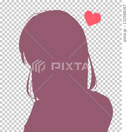 戀愛中的女人剪影 戀愛中的女人剪影 132088267