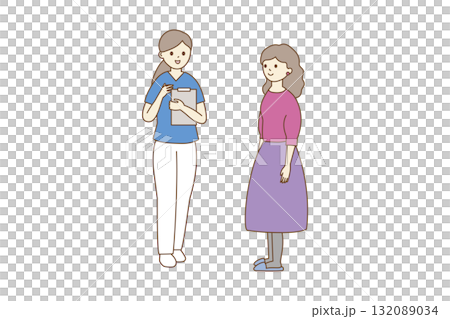 一名婦女正在接受牙醫的治療解釋 132089034