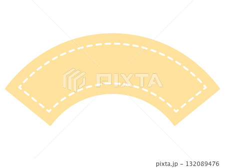 黄色いアーチ型装飾フレーム 黄色いアーチ型装飾フレーム 132089476