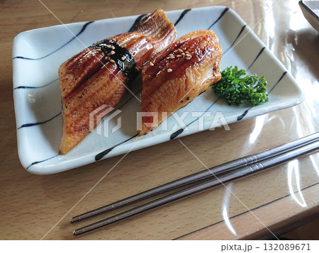 江戸前握り寿司,軽食プランの一例~焼き穴子の握り,皿盛りの単品メニュー 江戸前握り寿司,軽食プランの一例~焼き穴子の握り,皿盛りの単品メニュー 132089671