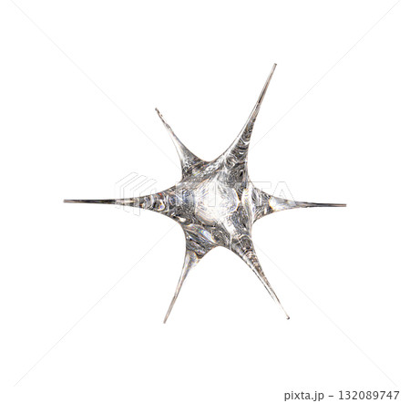 Optical Star Geometry Showing Crystal Refraction and Light Dispersion 132089747