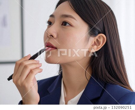 アイデアを考える若い女性 132090251