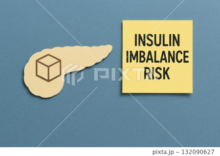 Paper cut pancreas and sugar cube icon represent serious health risk. note warns of insulin imbalance, medical concept for diabetes and health education awareness Paper cut pancreas and sugar cube icon represent serious health risk. note warns of insulin imbalance, medical concept for diabetes and health education awareness 132090627