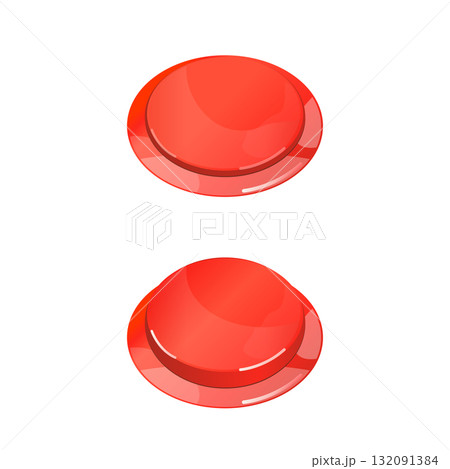 押しボタンセット_赤 132091384