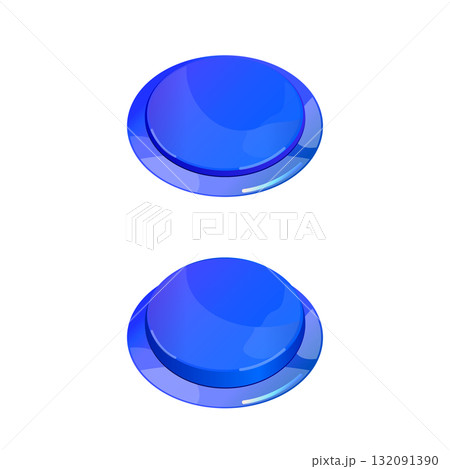 押しボタンセット_青 132091390