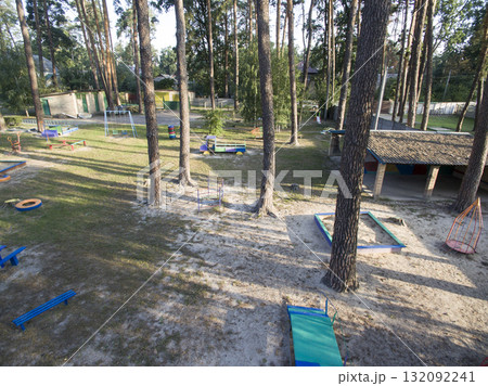 children playground, view from above children playground, view from above 132092241