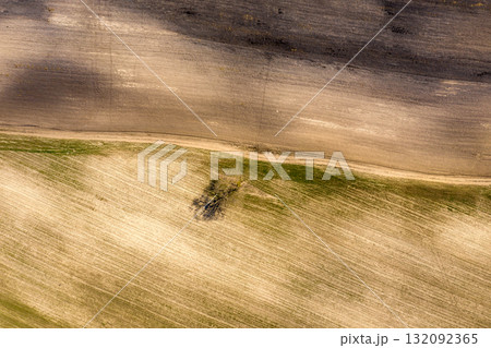 farm field, agriculture, view from above farm field, agriculture, view from above 132092365