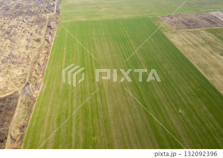 farm field, agriculture, view from above farm field, agriculture, view from above 132092396