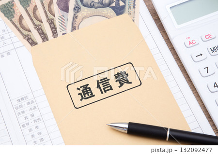 通信費（家計　家計簿） 132092477