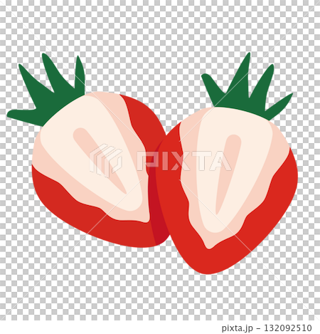 切草莓向量插圖集 132092510