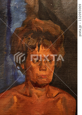 oil painting, portrait, handmade drawing 132093069