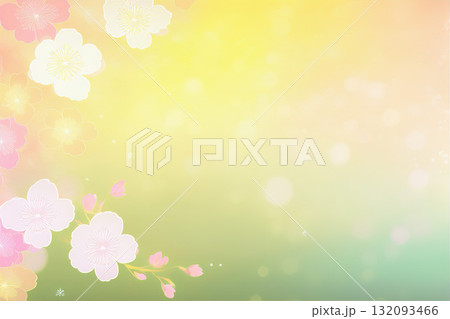 初春に咲く梅の花 132093466