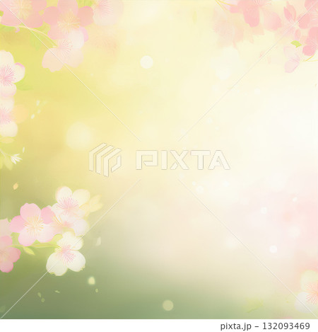 初春に咲く梅の花 132093469