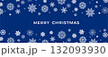 Christmas winter background with snowflakes 132093930