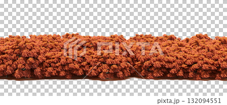 forest line with shadows under the trees, isolated on transparent background, 3D illustration, cg render forest line with shadows under the trees, isolated on transparent background, 3D illustration, cg render 132094551