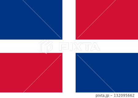 Flag of the Dominican Republic. Civil flag of the Dominican Republic. Flag of the Dominican Republic. Civil flag of the Dominican Republic. 132095662