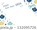 午年の年賀状テンプレート（2026年） 132095726
