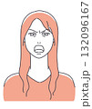怒る女性 132096167