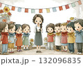 美優シリーズ：幼稚園の発表会シーン　花の妖精の衣装 132096835