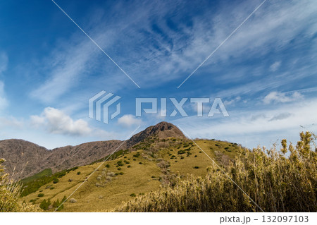 箱根・矢倉沢峠付近から見る金時山 箱根・矢倉沢峠付近から見る金時山 132097103