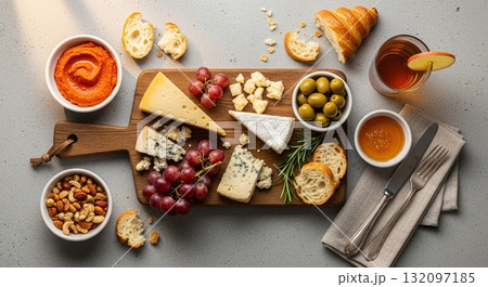 Inspirasi Sarapan Lezat dan Bergizi dengan Roti, Pancake, dan Buah Segar 132097185