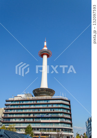Kyoto Tower and hotel, tallest structure and one of the city landmarks in Kyoto, Japan Kyoto Tower and hotel, tallest structure and one of the city landmarks in Kyoto, Japan 132097593