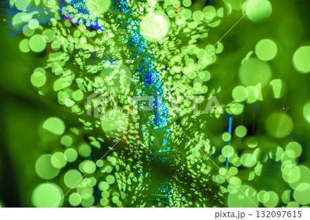 Abstract Green Bokeh Lights 132097615
