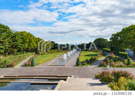 神戸市の須磨離宮公園にある噴水庭園 神戸市の須磨離宮公園にある噴水庭園 132098116