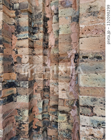 Orange Old Aged Brick Masonry Background Orange Old Aged Brick Masonry Background 132098299