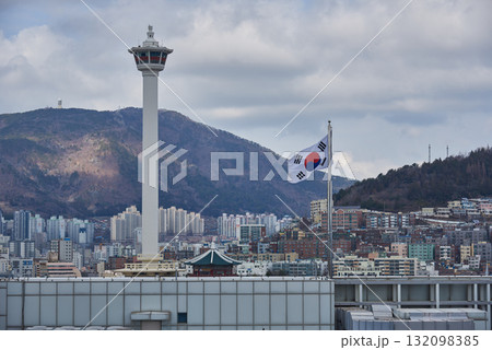 Cityscape of Busan Metropolitan City in South Korea 132098385