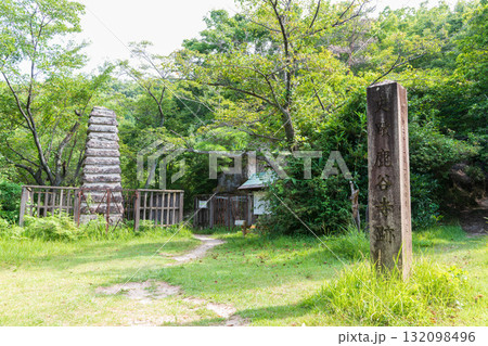 二上山にある鹿谷寺跡の風景 132098496
