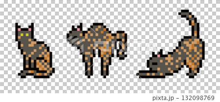 Rusty cat pixel art Rusty cat pixel art 132098769