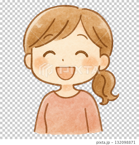 【夫婦】笑顔のママのイラスト 【夫婦】笑顔のママのイラスト 132098871