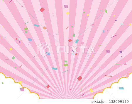 背景素材,集中線,放射状,効果線のイメージ,シンプル,カラー,スピード感,無料素材 132099130