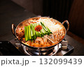 野菜と牛もつの日本風鍋料理 132099439
