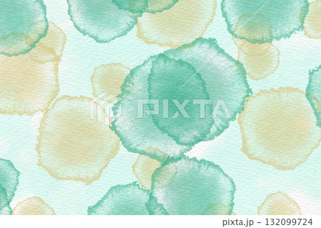 green and yellowl watercolor drops on a white background. green and yellowl watercolor drops on a white background. 132099724