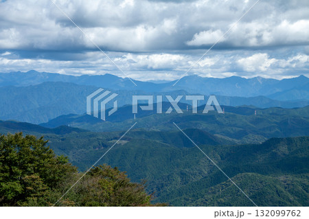 茶臼山高原から望む南アルプス 茶臼山高原から望む南アルプス 132099762