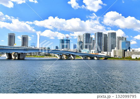 晴海大橋/晴海周辺を望む(東京都中央区)【2025.10】 晴海大橋/晴海周辺を望む(東京都中央区)【2025.10】 132099795